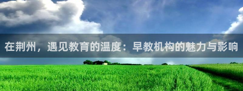 娱乐直播聊天顺口溜大全：在荆州，遇见教育的温度：早教机构的魅力与影响