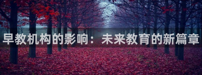 天顺娱乐科33300j:早教机构的影响:未来教育的新篇章