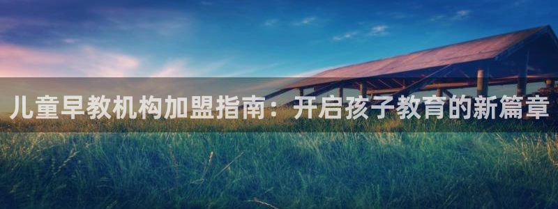 天顺娱乐巾v96303:儿童早教机构加盟指南:开启孩子教育的新篇章