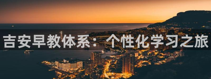 天顺娱乐彩票:吉安早教体系:个性化学习之旅