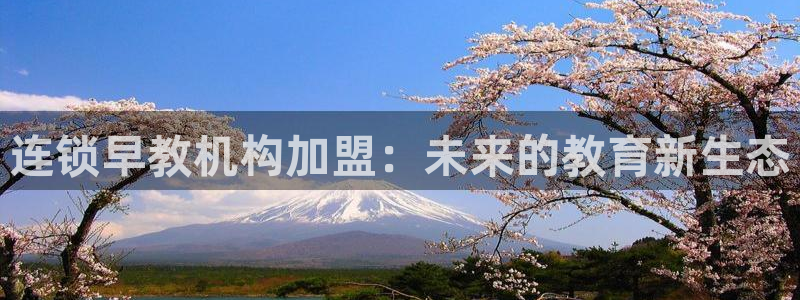 天顺娱乐卜六七五一三八：连锁早教机构加盟：未来的教育新生态