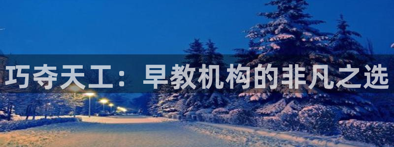 天顺娱乐刀55312:巧夺天工:早教机构的非凡之选