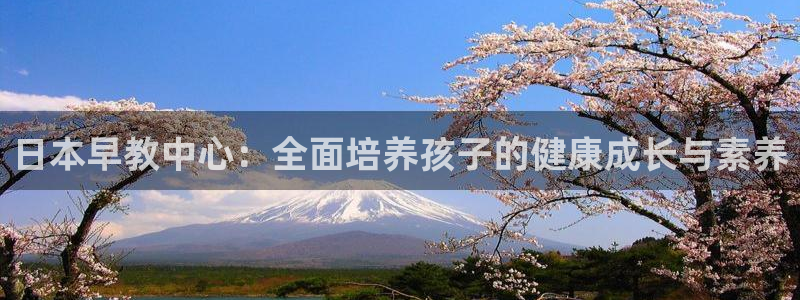 天顺娱乐千67五壹叁八:日本早教中心:全面培养孩子的健康成长与素养