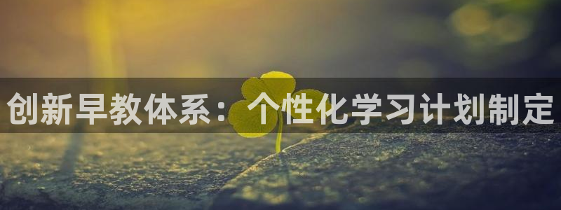 天顺娱乐腾72182:创新早教体系:个性化学习计划制定