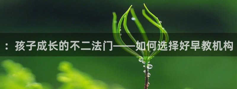 天顺娱乐网74ooo5判官：：孩子成长的不二法门——如何选择好早教机构