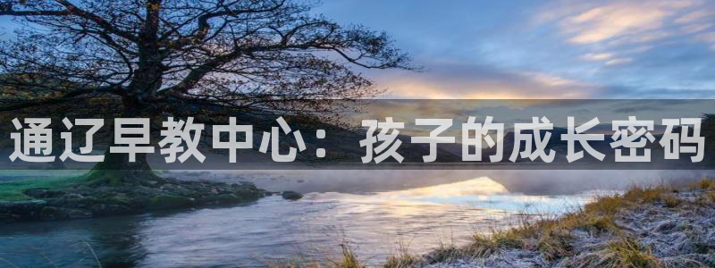 天顺娱乐闪78778卧：通辽早教中心：孩子的成长密码