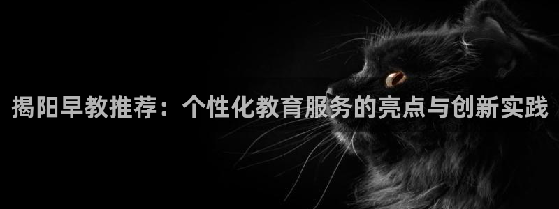 天顺娱乐心70648抠:揭阳早教推荐:个性化教育服务的亮点与创新实践