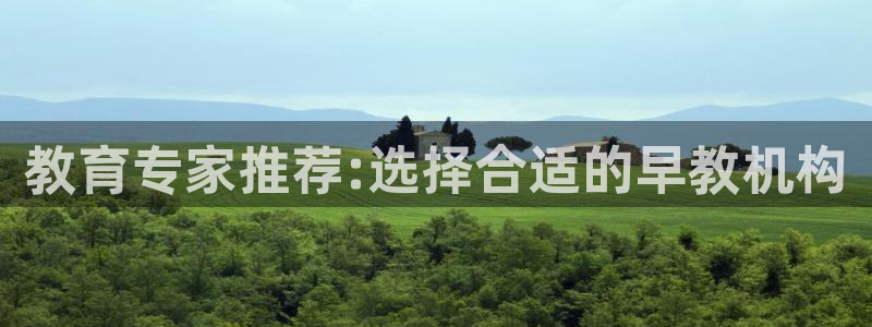 天顺娱乐达q96303：教育专家推荐:选择合适的早教机构